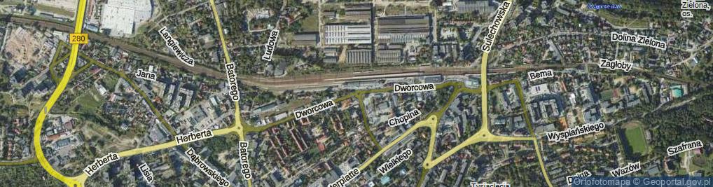 Zdjęcie satelitarne Rondo Felchnerowskiego Klema rondo.